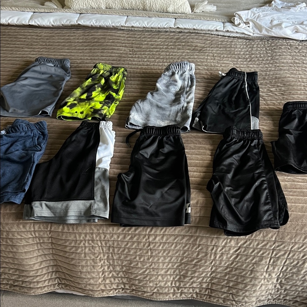 Kids Black and Gray Shorts